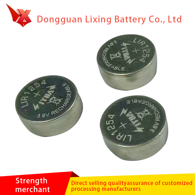 Fabrikant Tilpasset Bluetooth LIR1254-knap Batteri Højkapacitet Polymer lithium batteri genopladeligt batteri